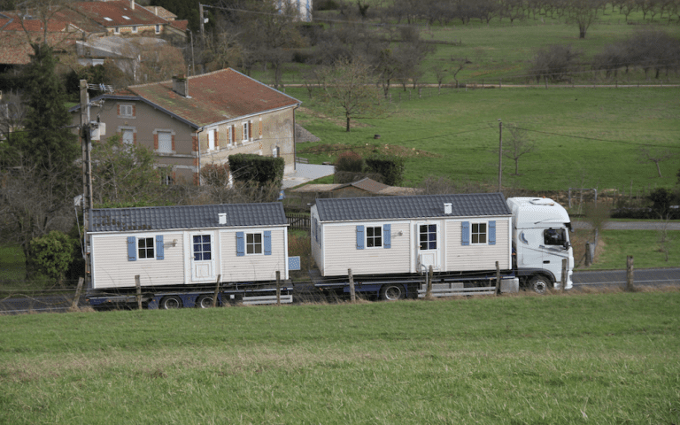 hauling a mobile home to a new location