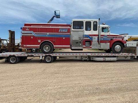 Fire Truck Hauling Transport